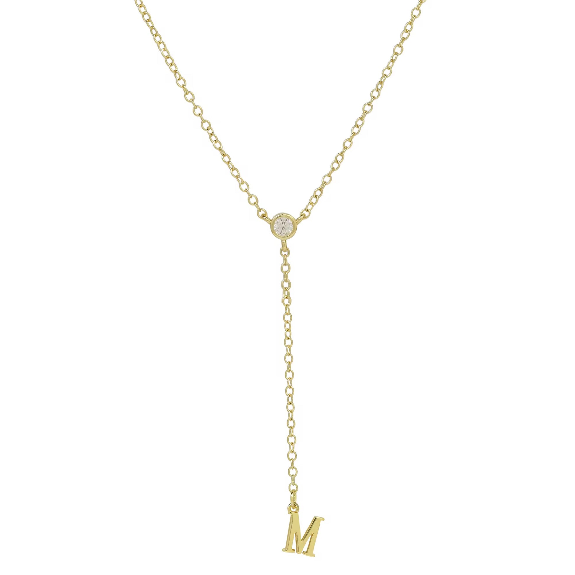 Initial Drop Necklace