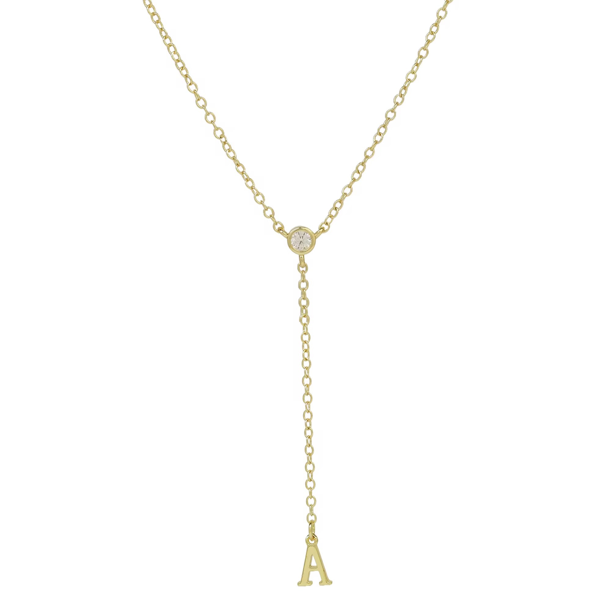 Initial Drop Necklace