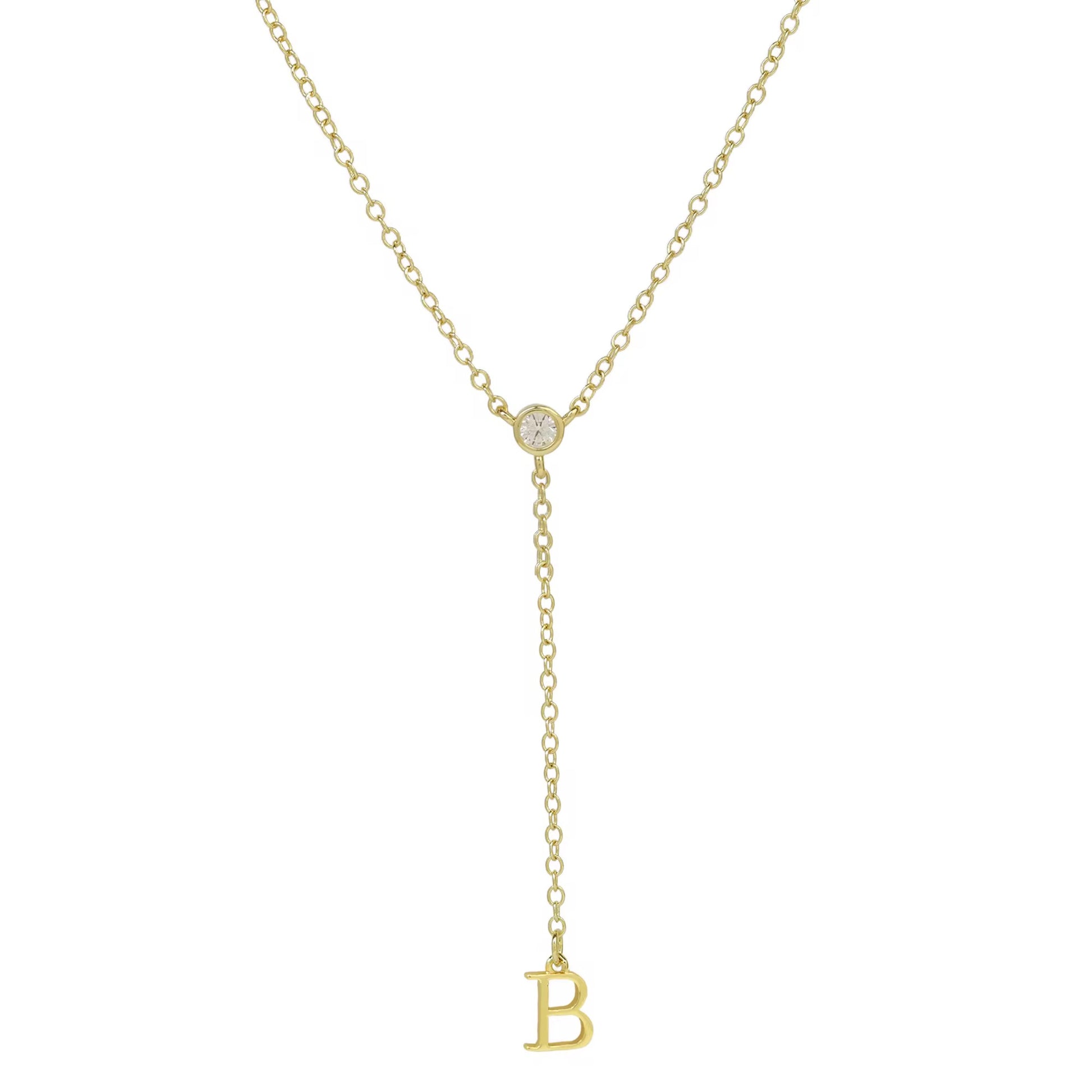 Initial Drop Necklace