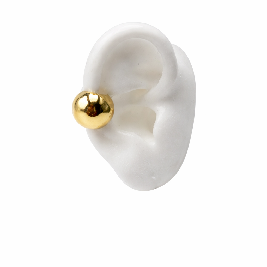 Golden Sphere Gold Ear Cuff