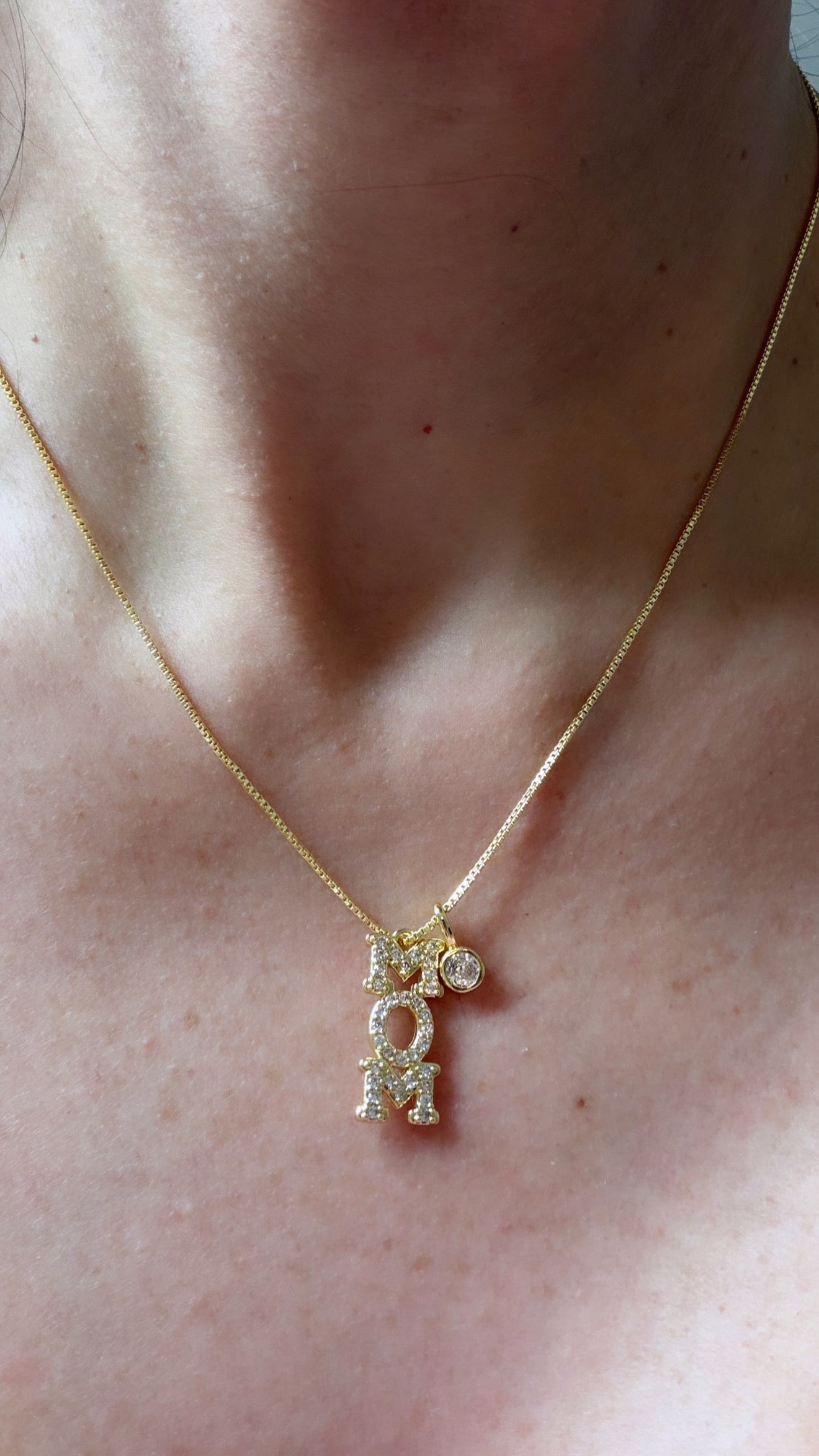 Mother’s Day Sparkling Letter Necklace