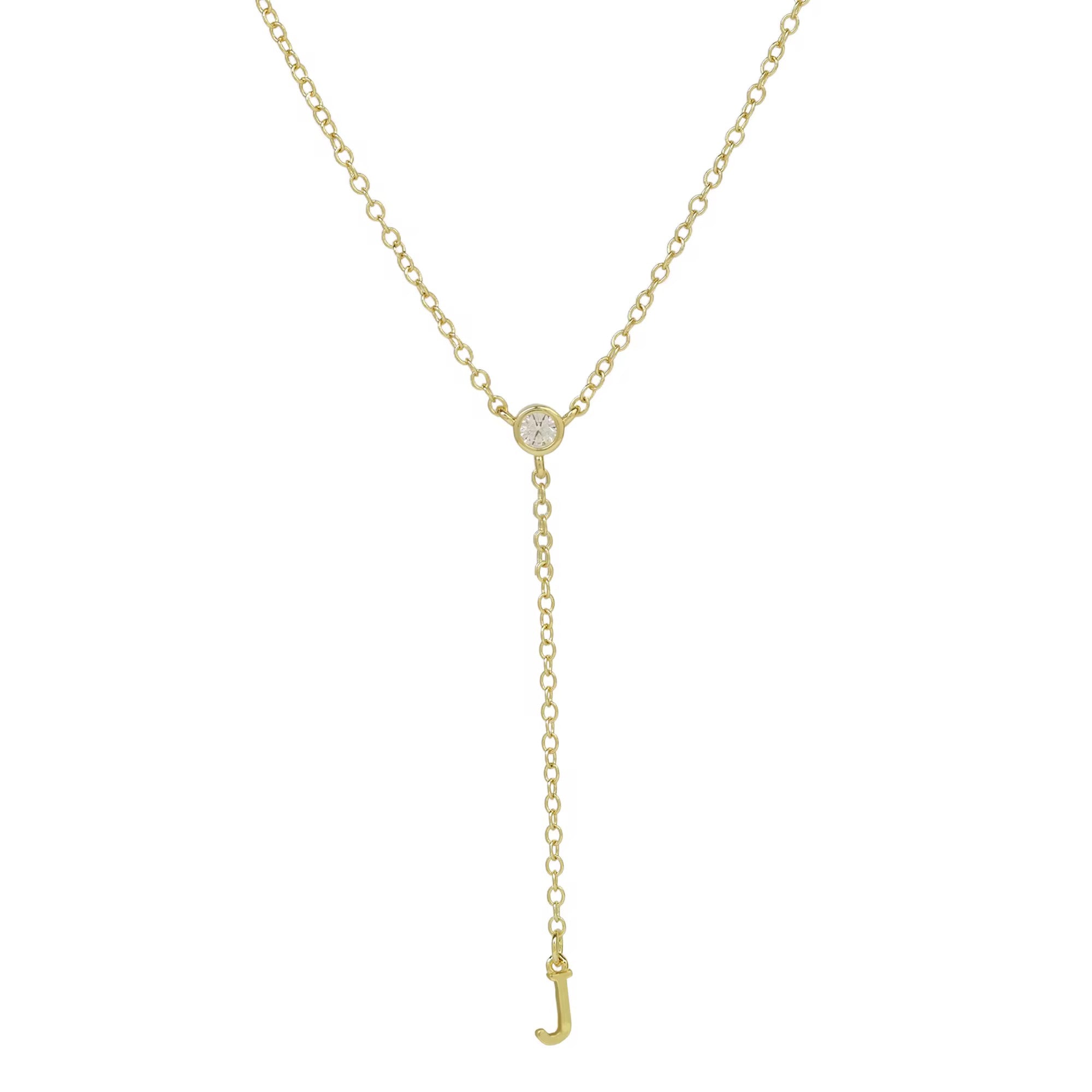Initial Drop Necklace