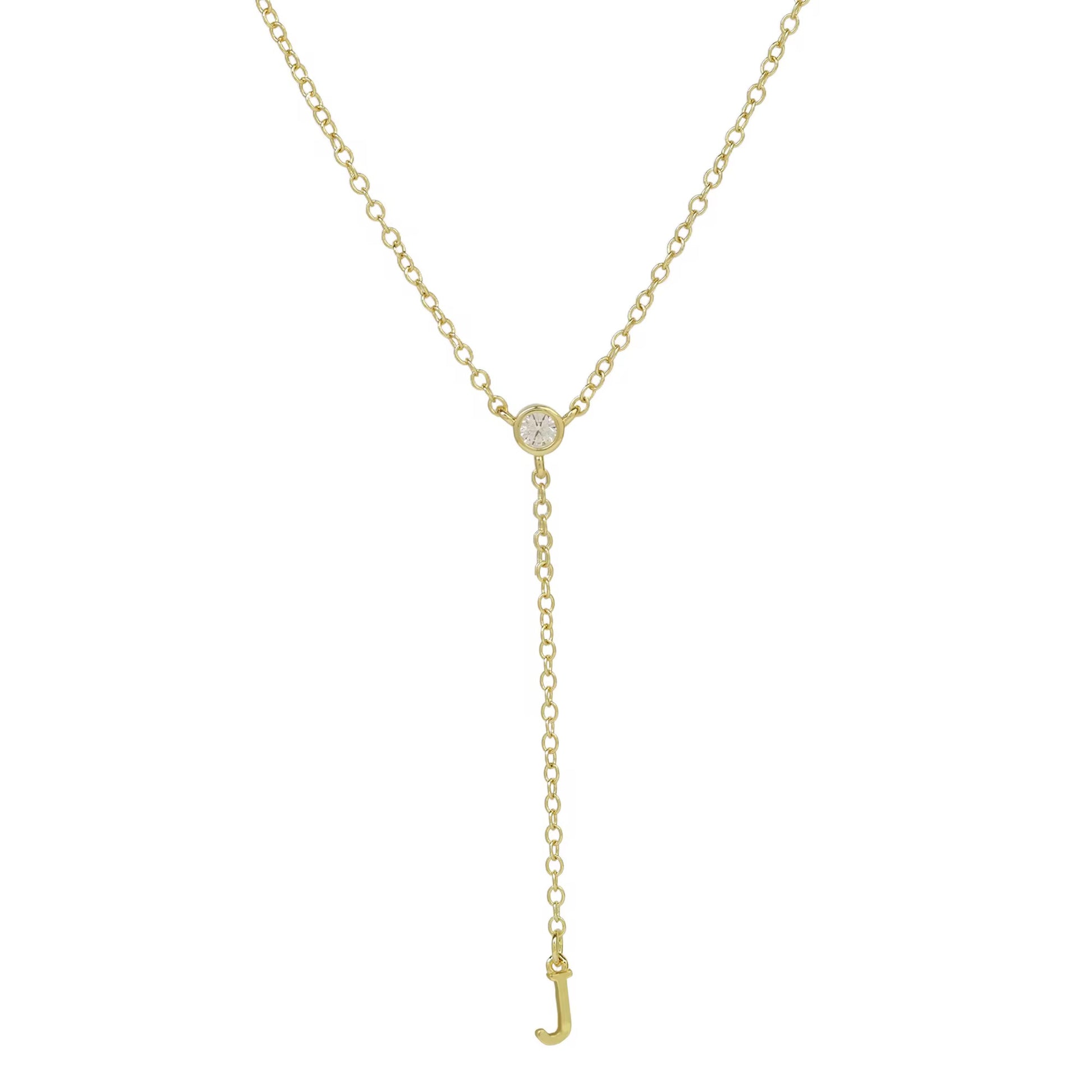 Initial Drop Necklace