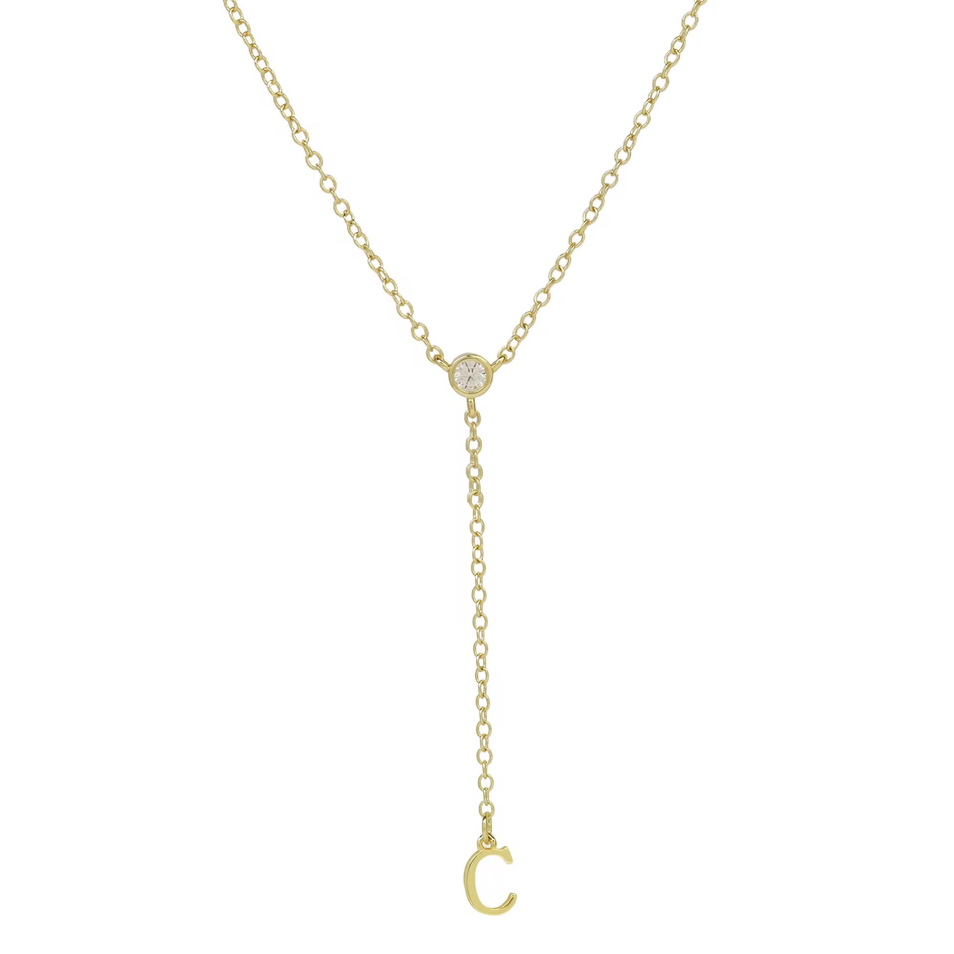 Initial Drop Necklace