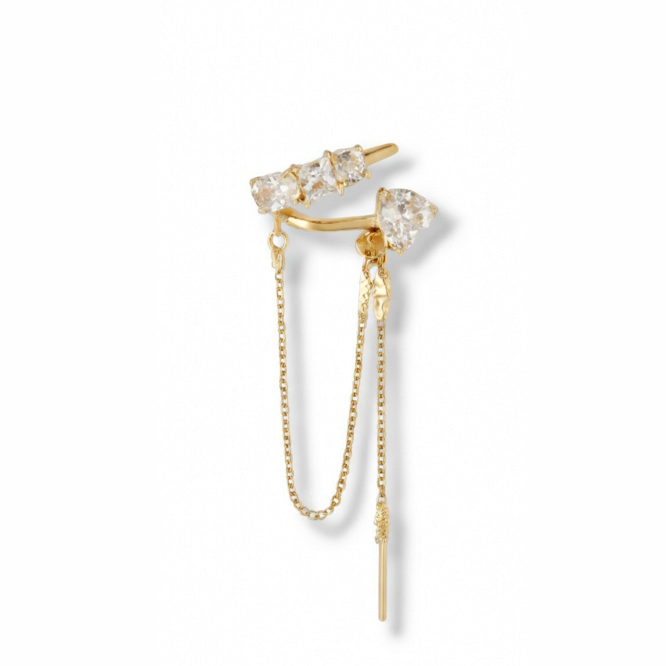 Link Drop Ear Cuff