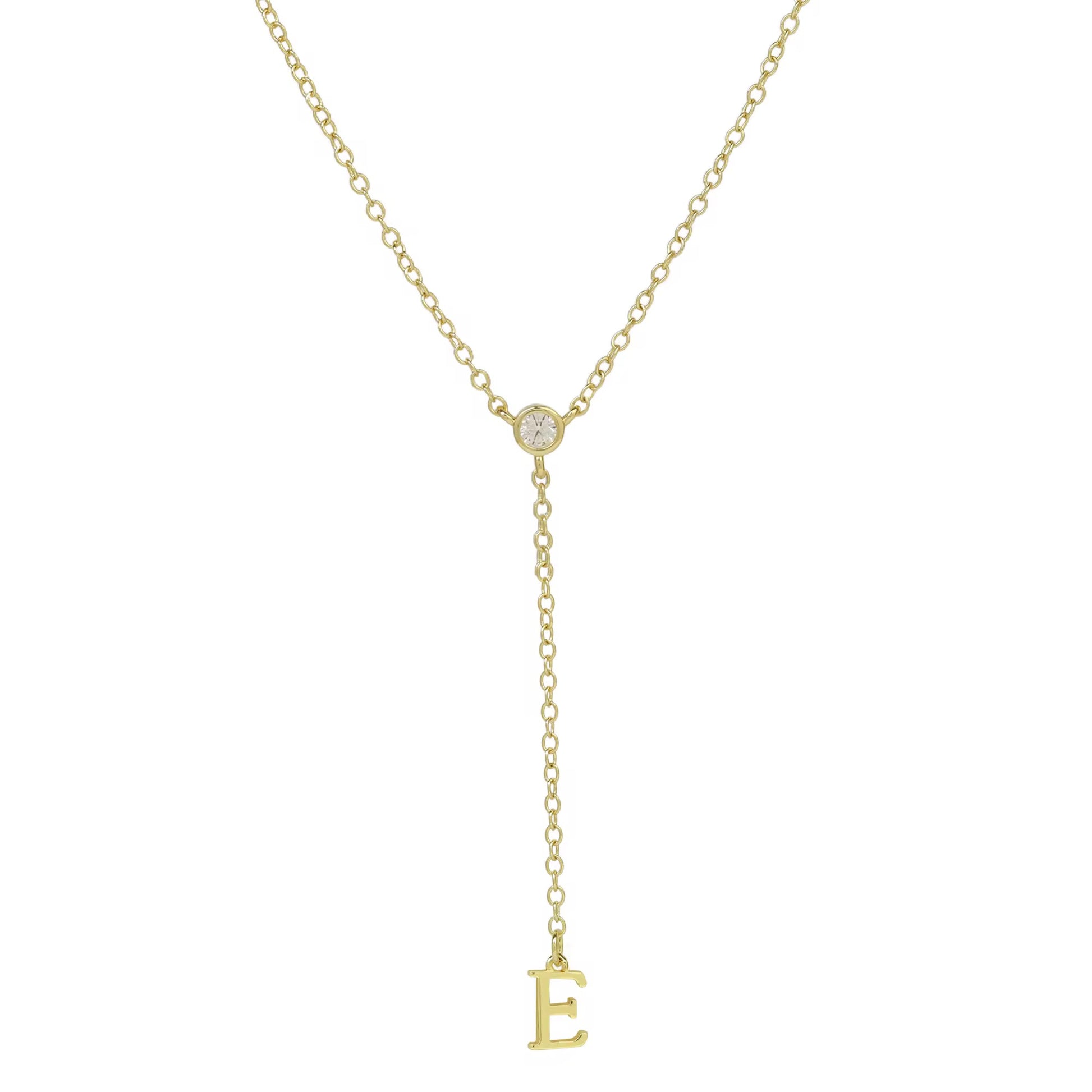 Initial Drop Necklace