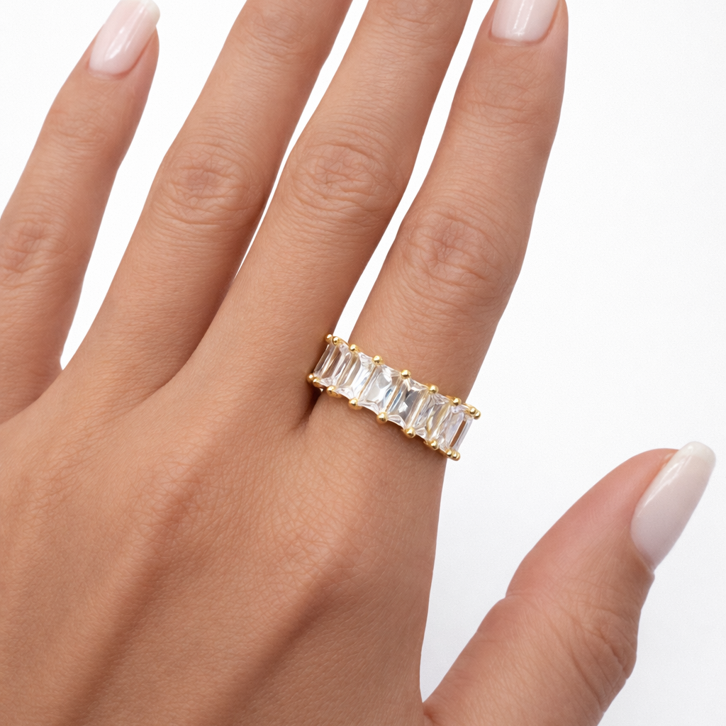 Starlight Crown Gold Ring