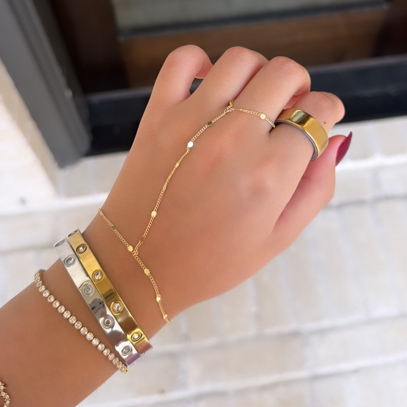 Golden Grace Hand Chain
