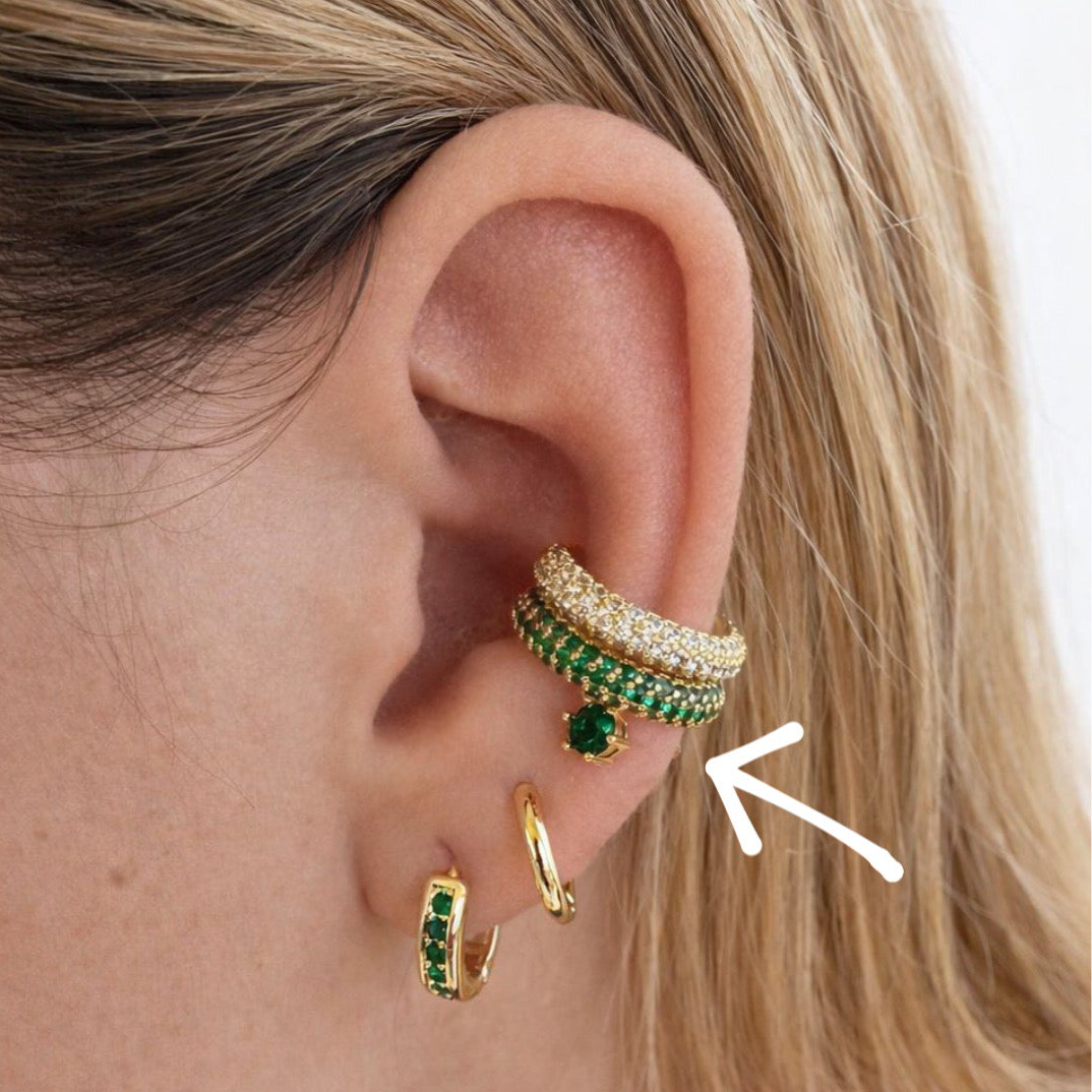 Emerald Spark Stud Earrings