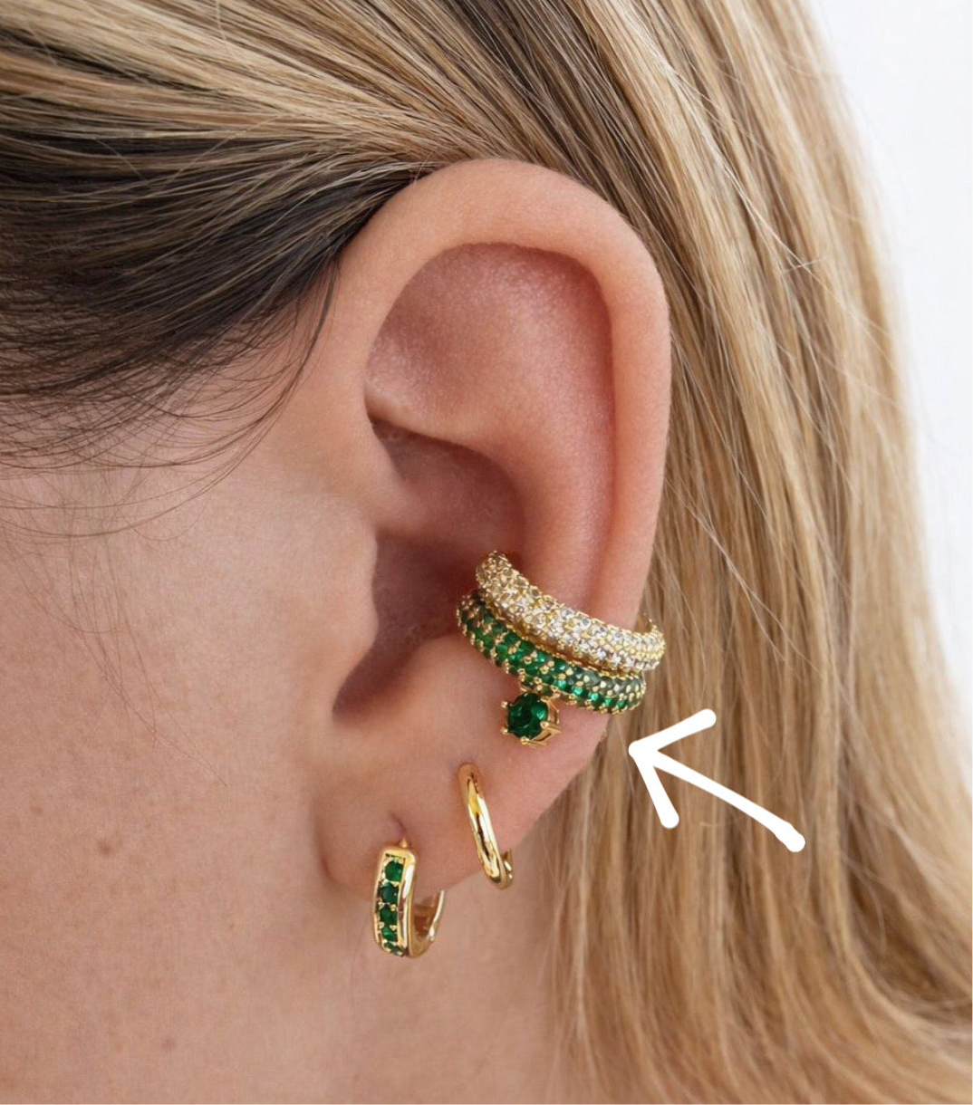 Emerald Spark Stud Earrings