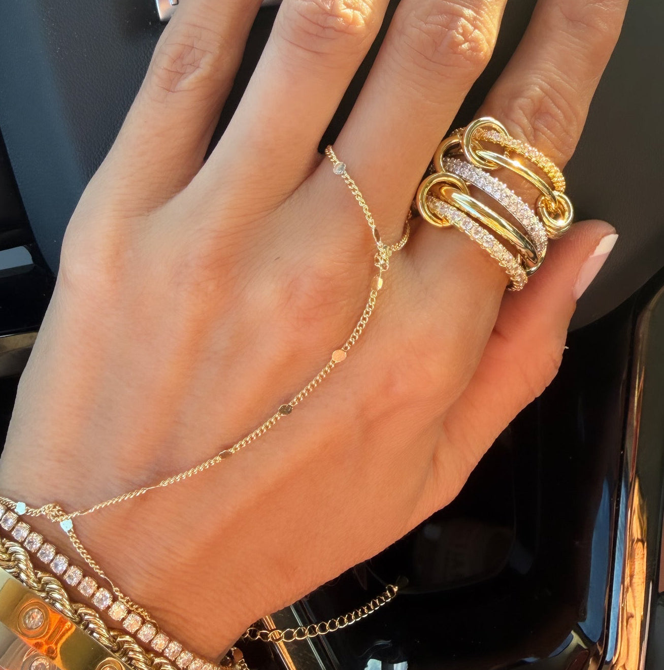 Golden Grace Hand Chain
