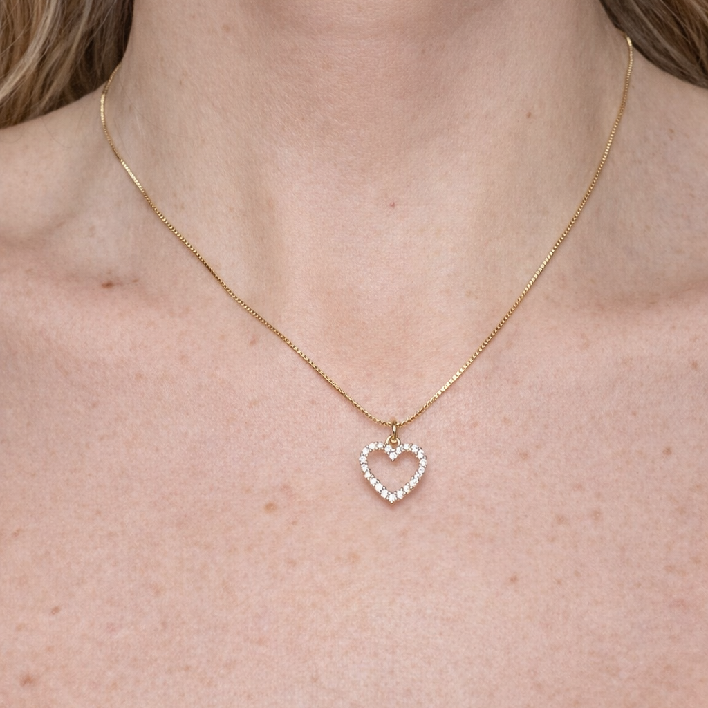 Amore Halo Gold Necklace