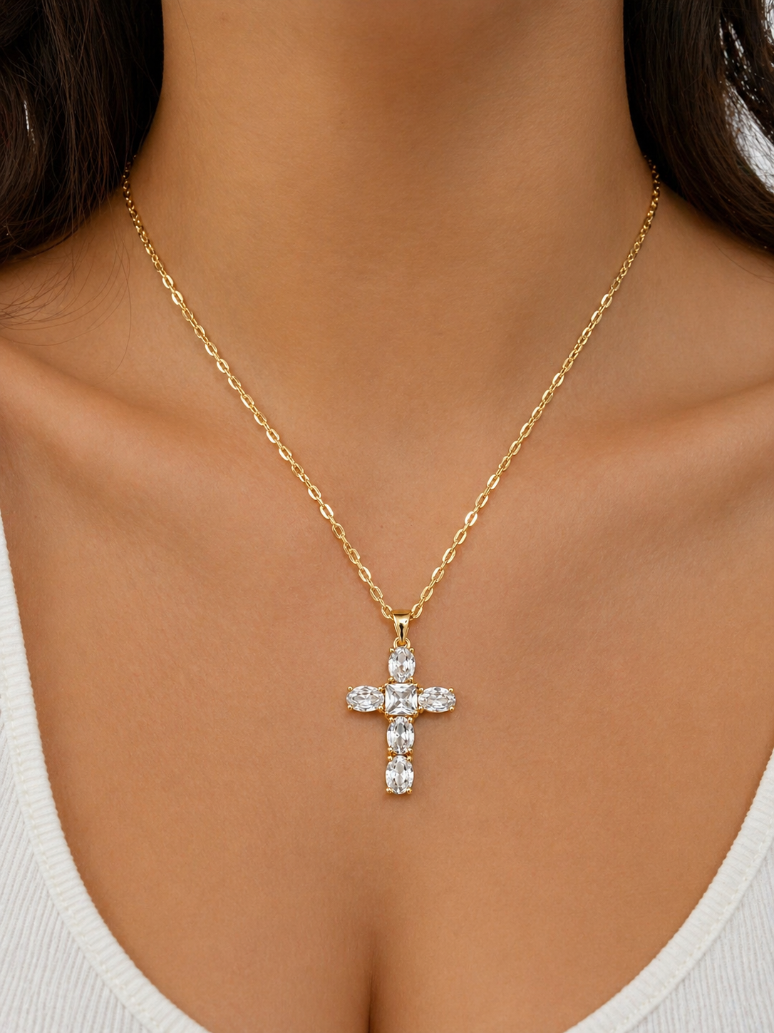 Royal Cross Glow Necklace