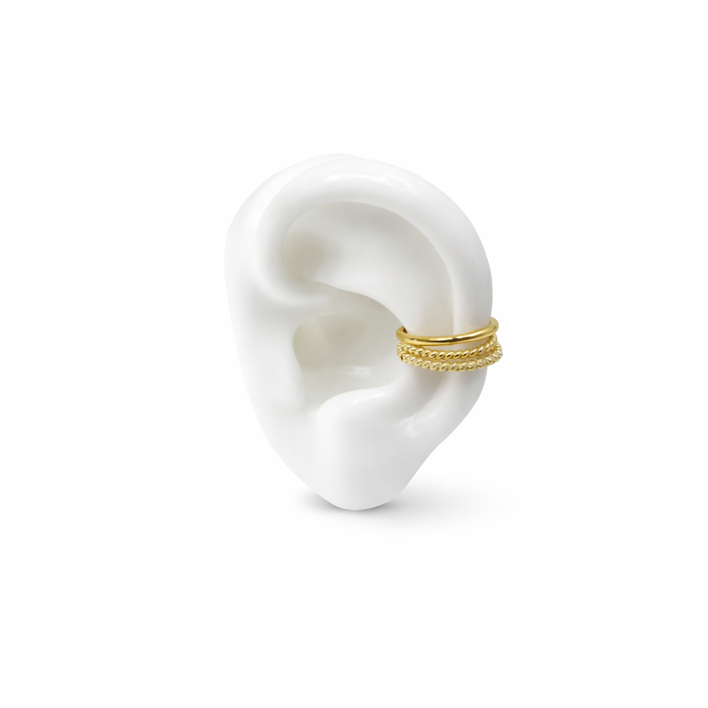 Aurora Glow  Gold Ear Cuff