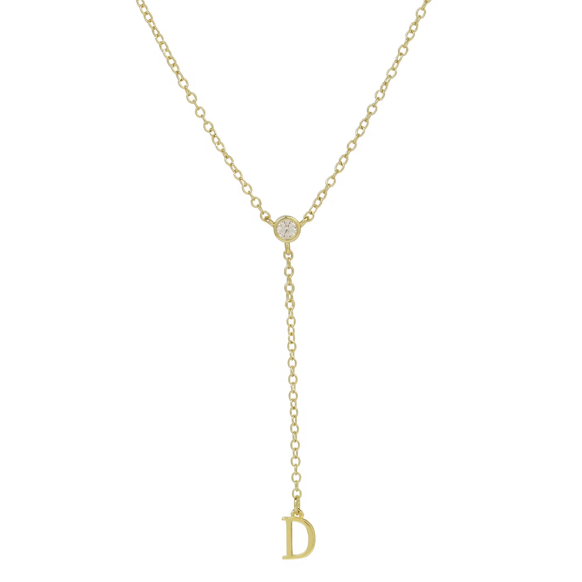 Initial Drop Necklace