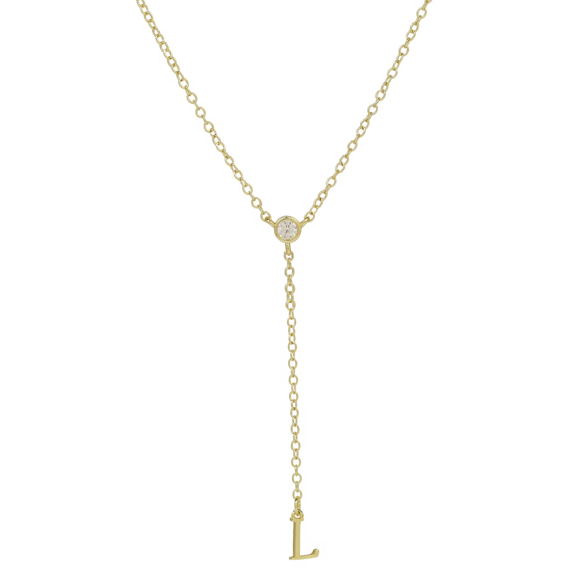 Initial Drop Necklace