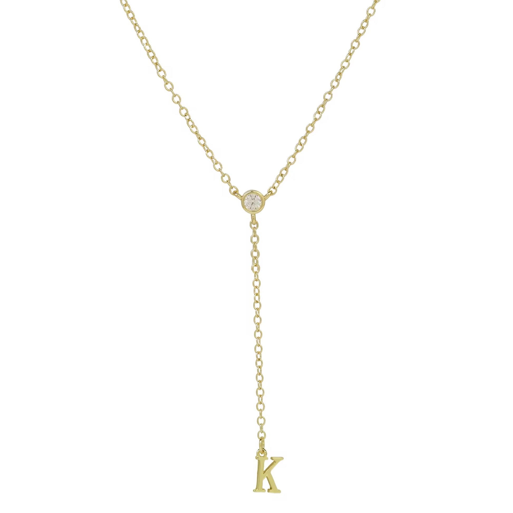 Initial Drop Necklace