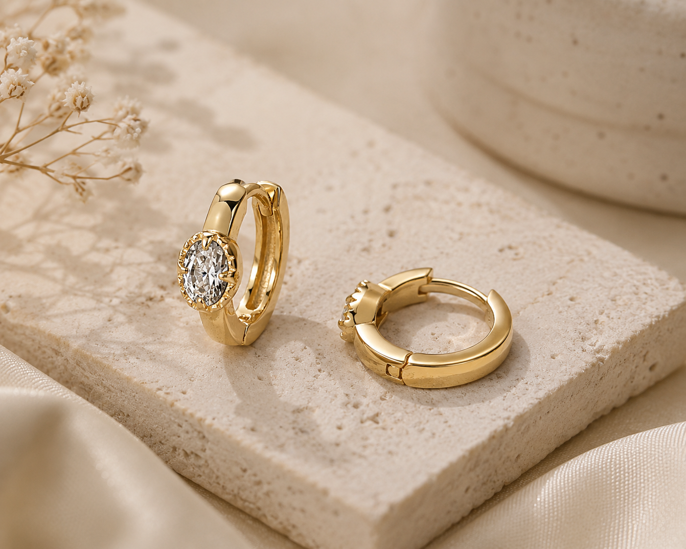 Crown Earring  Hoops