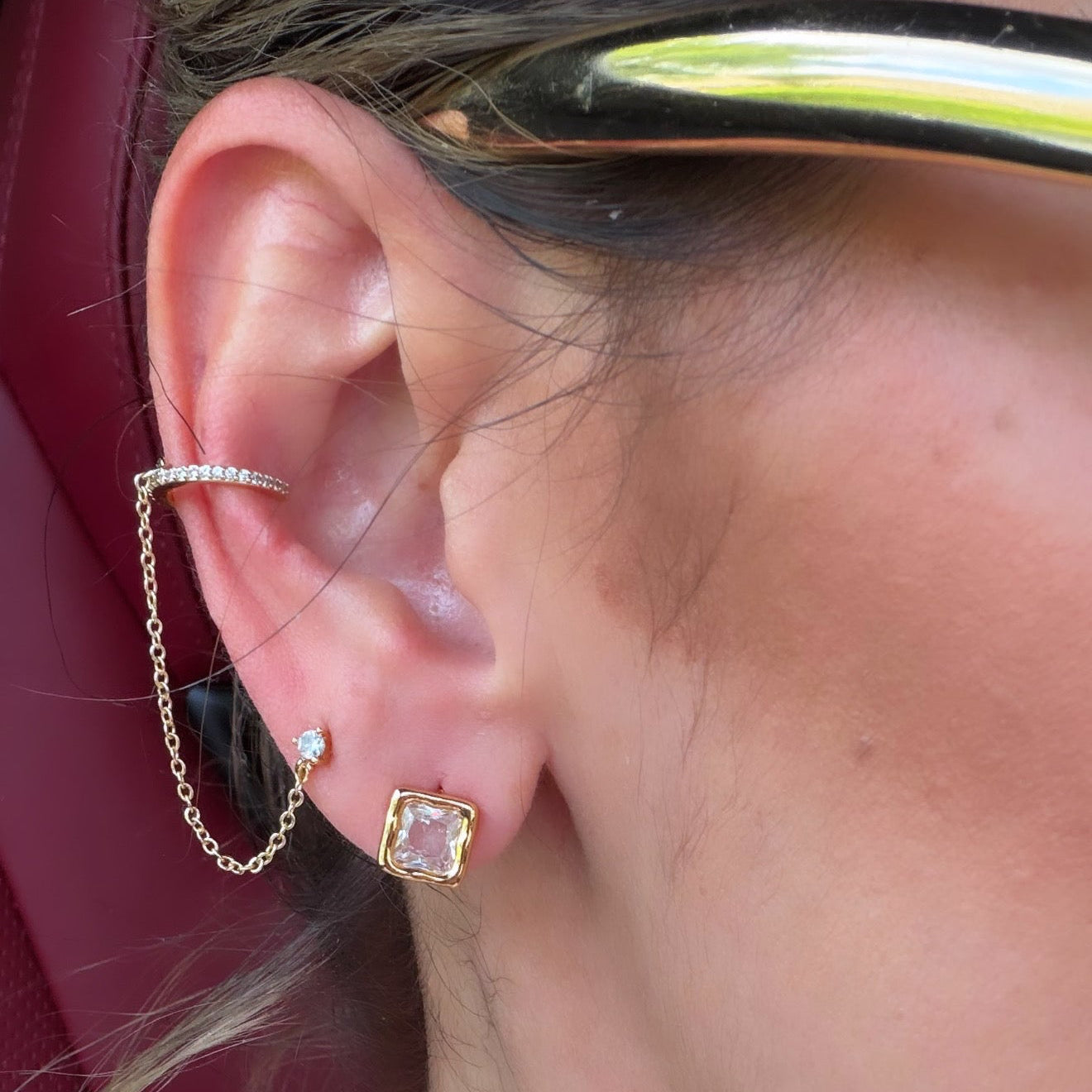 Square Stud Earrings