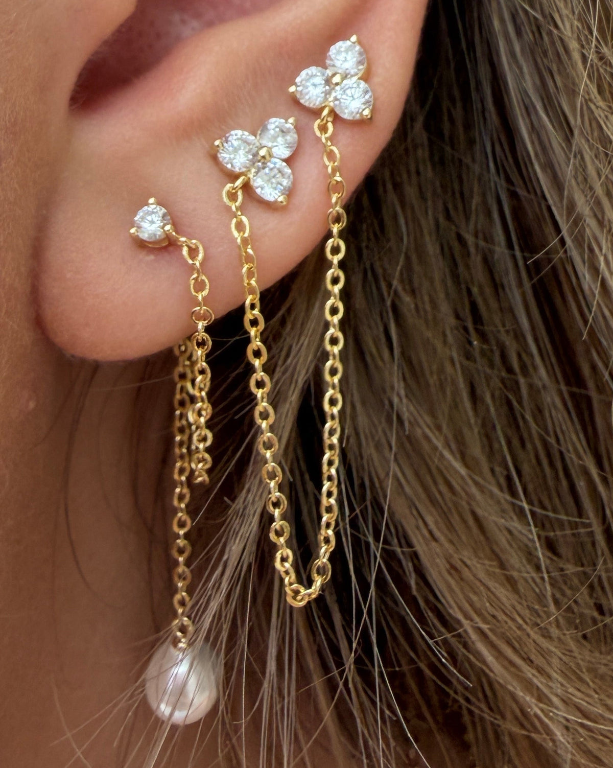 Pearl Chain Drops