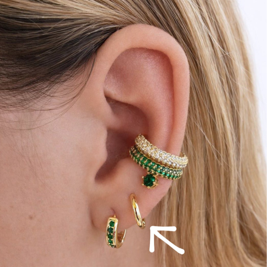 Mini Classic Gold Hoops