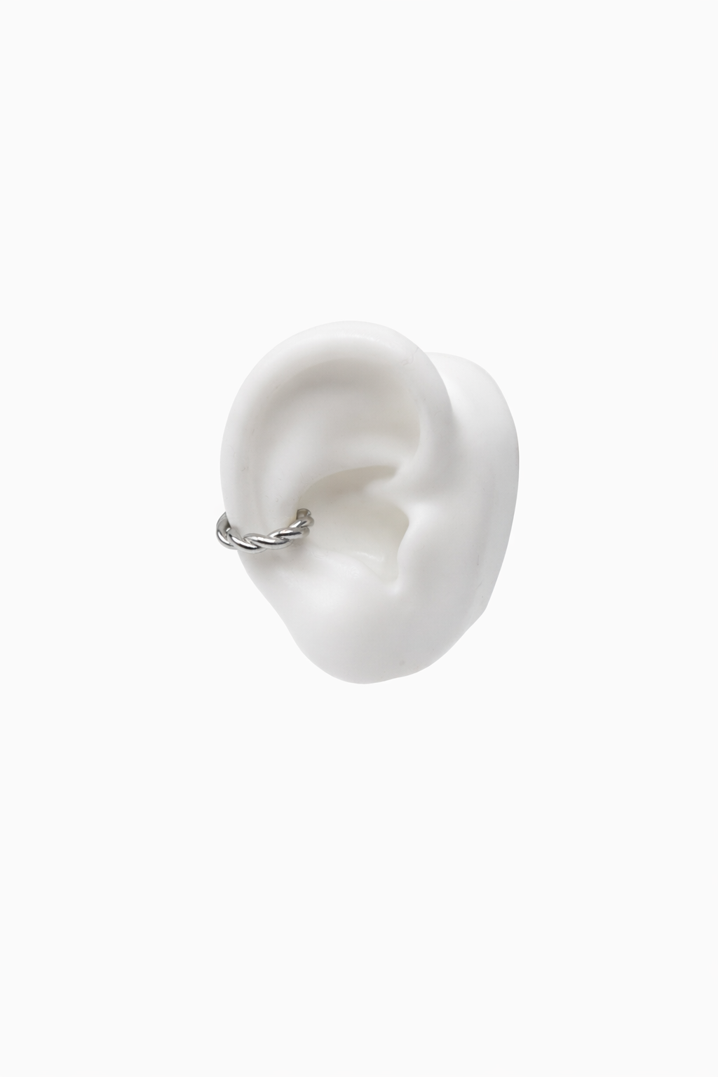 Knot Grace Silver Ear Cuff