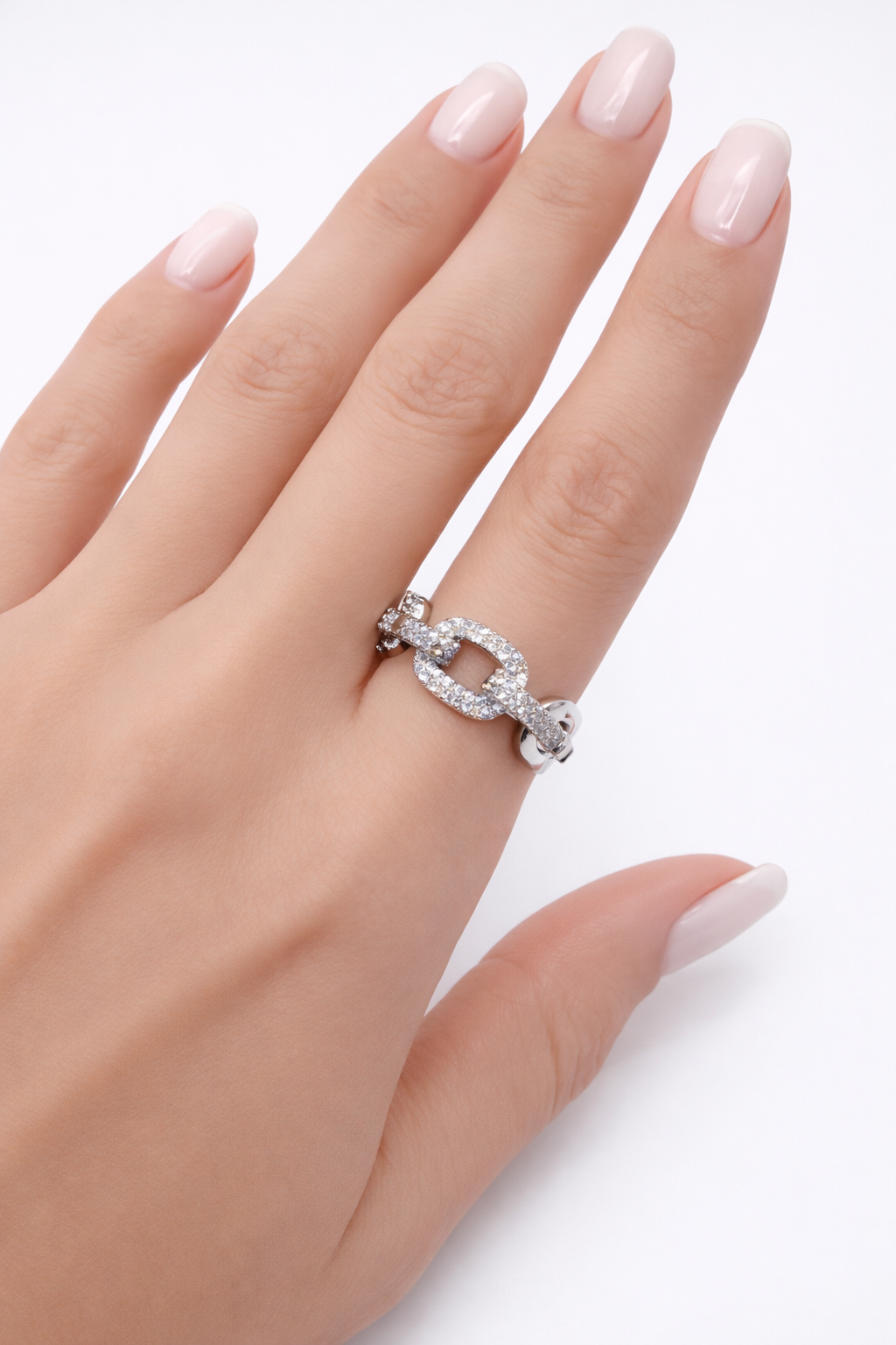 Linked Luxe Silver Ring