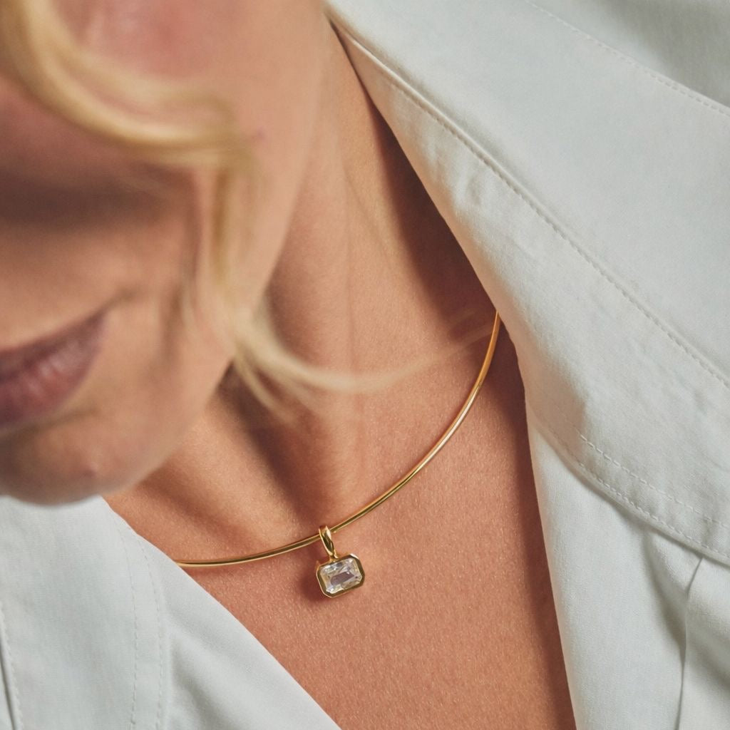 Classic Diamond Charm + Necklace