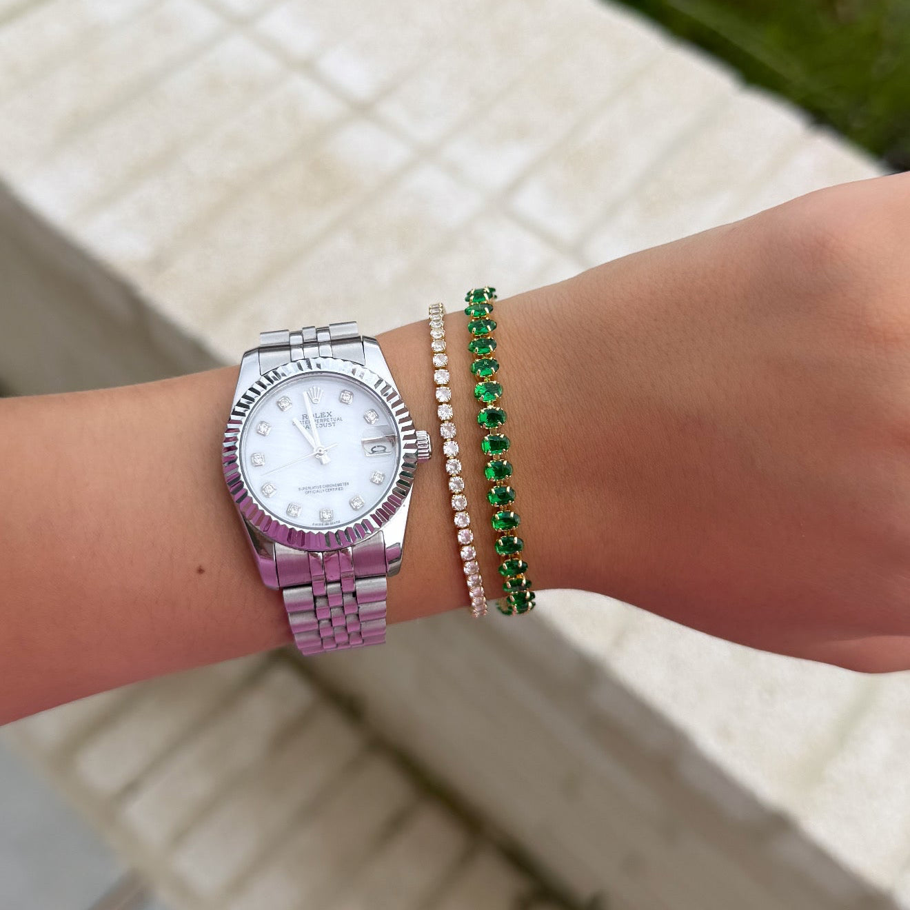 Emerald Tennis Bracelet
