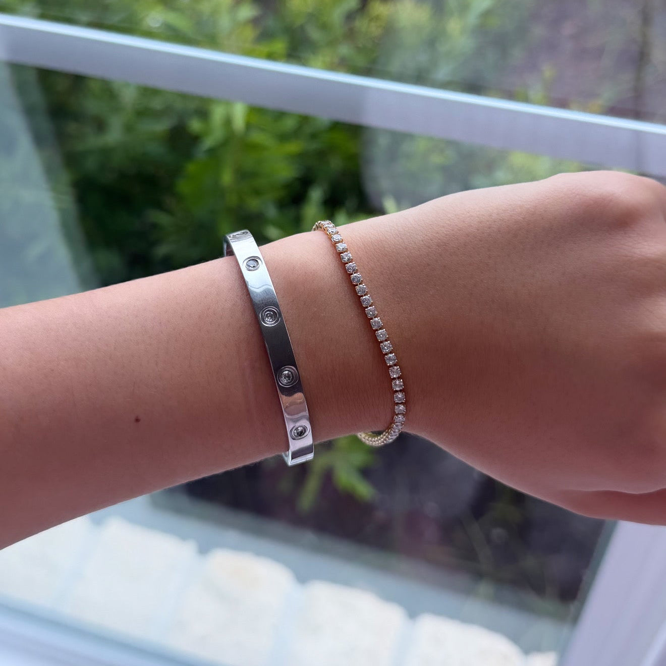 Crystal Bangle ~ Waterproof