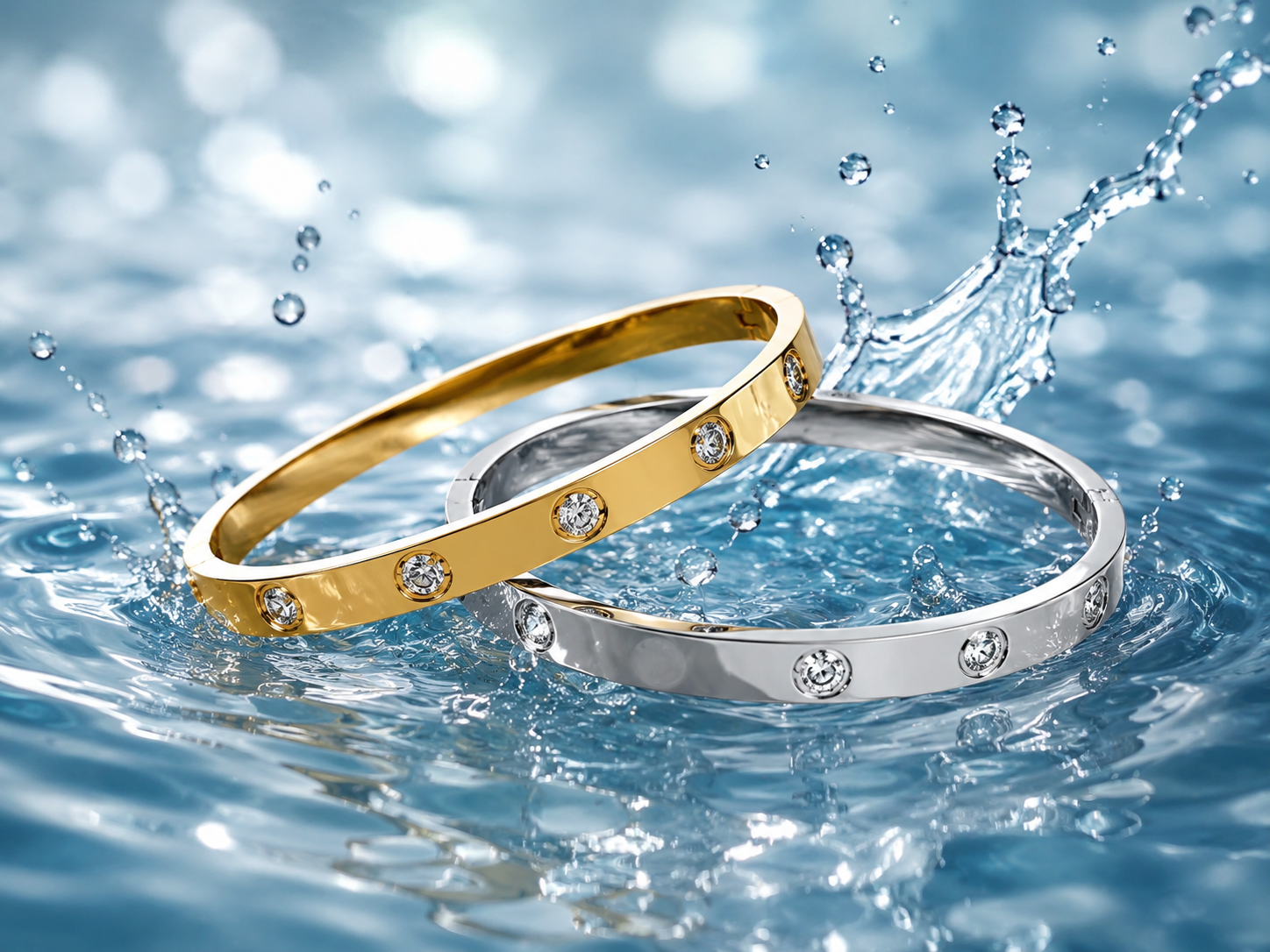 Crystal Bangle ~ Waterproof