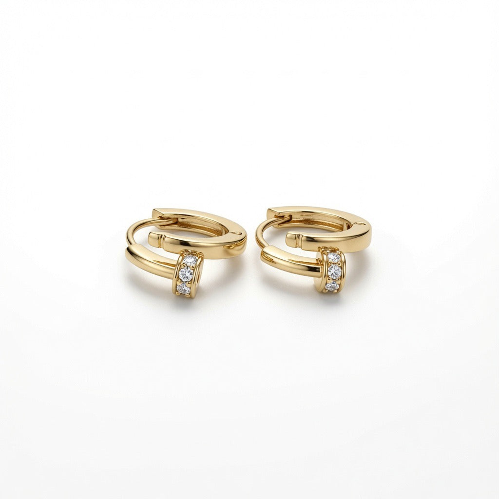 Golden Knot Huggies