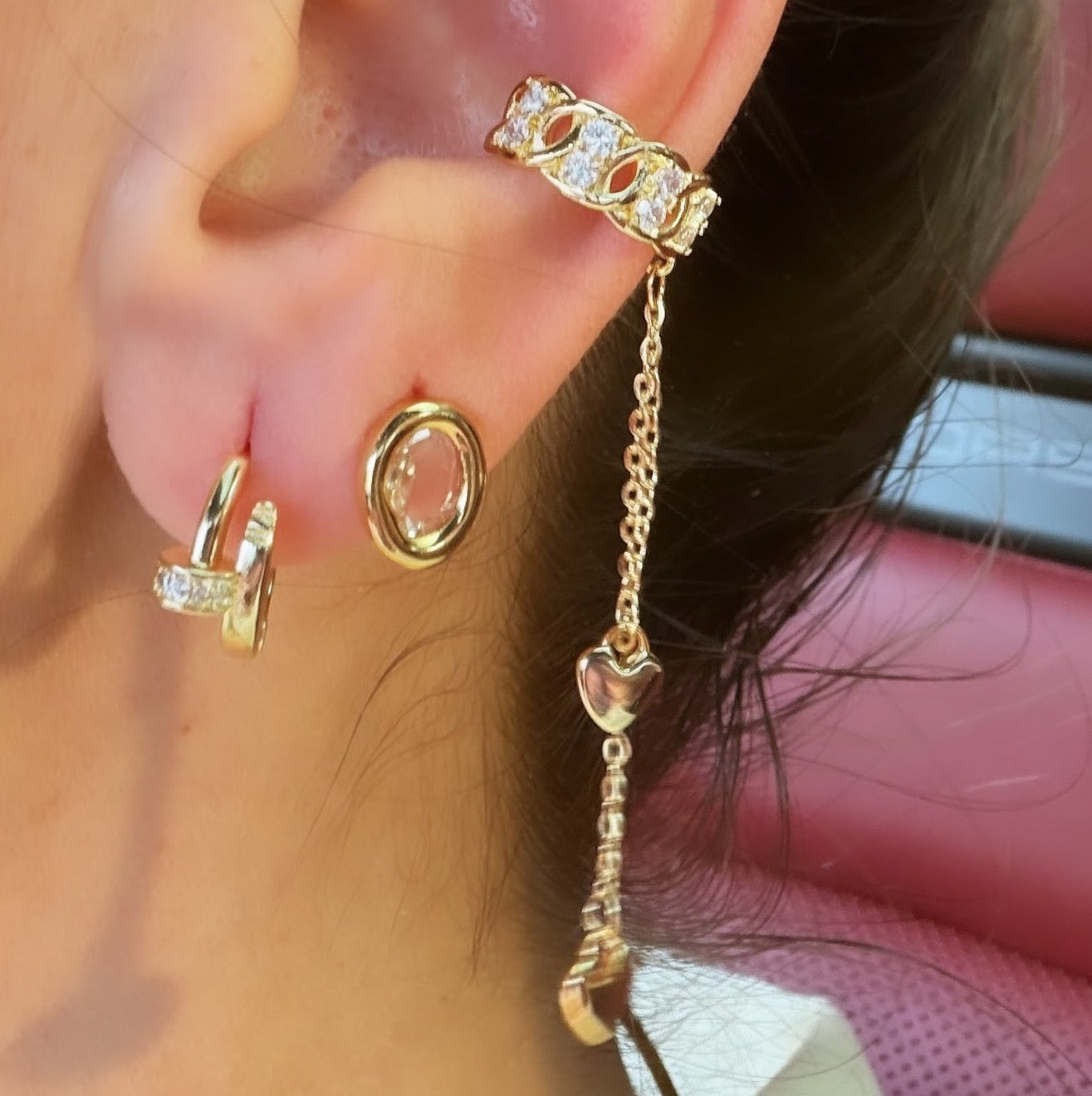 Oval Stud Earrings