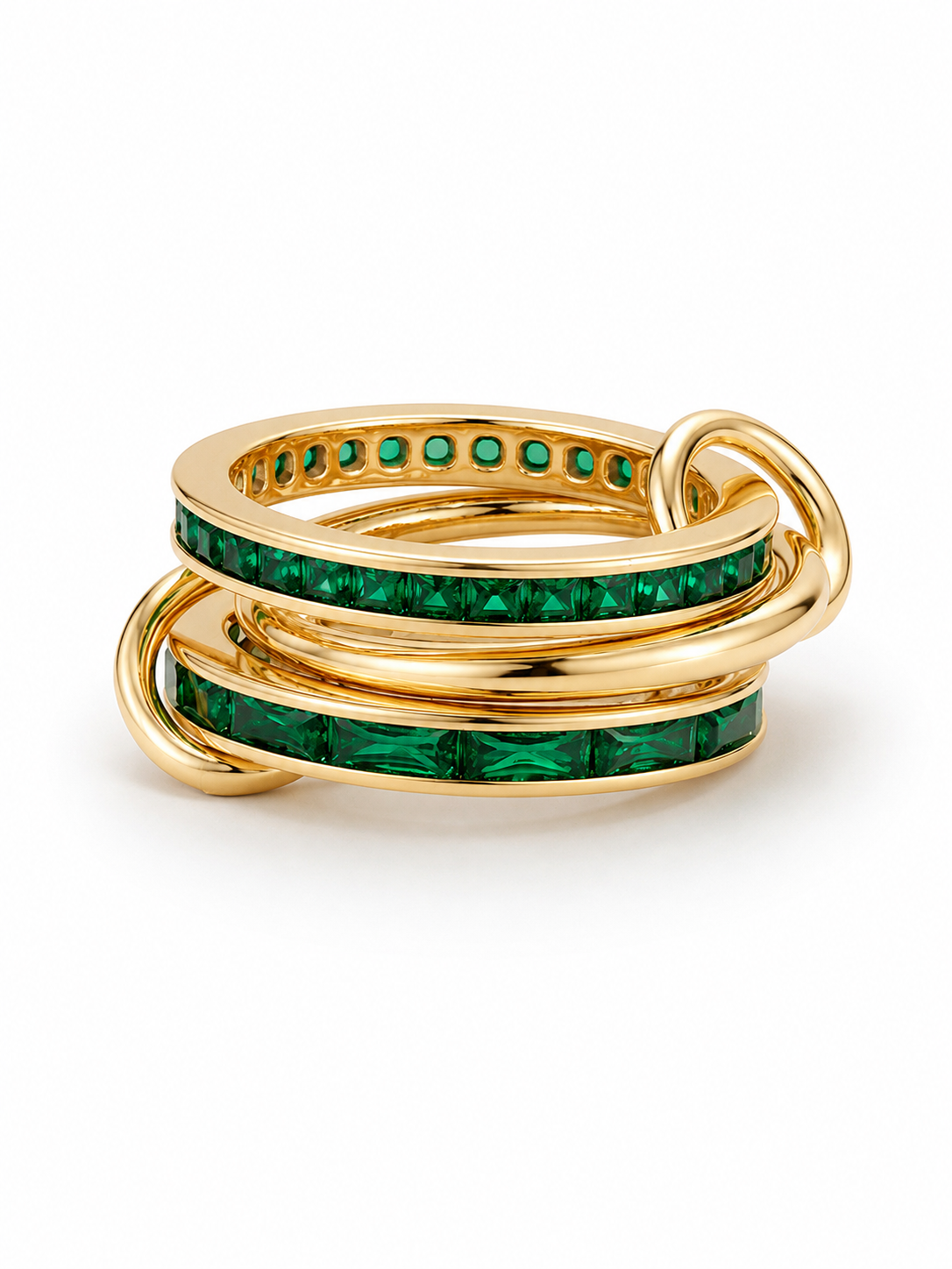 Emerald Orbit Ring