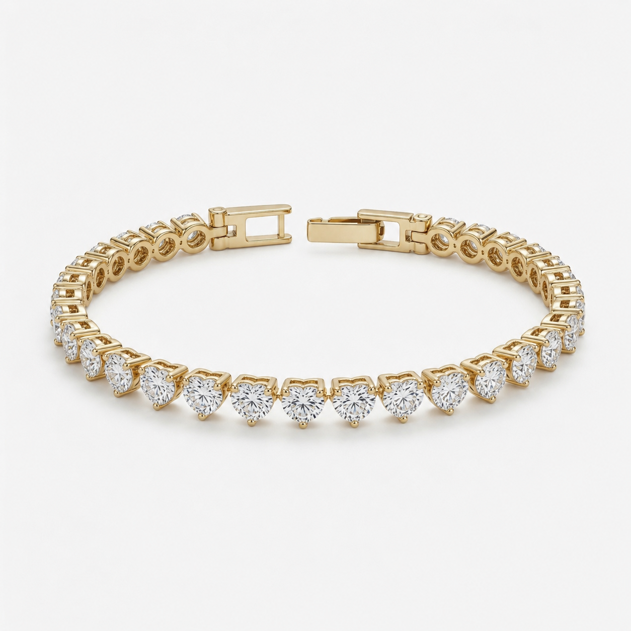 Heartline Tennis Bracelet