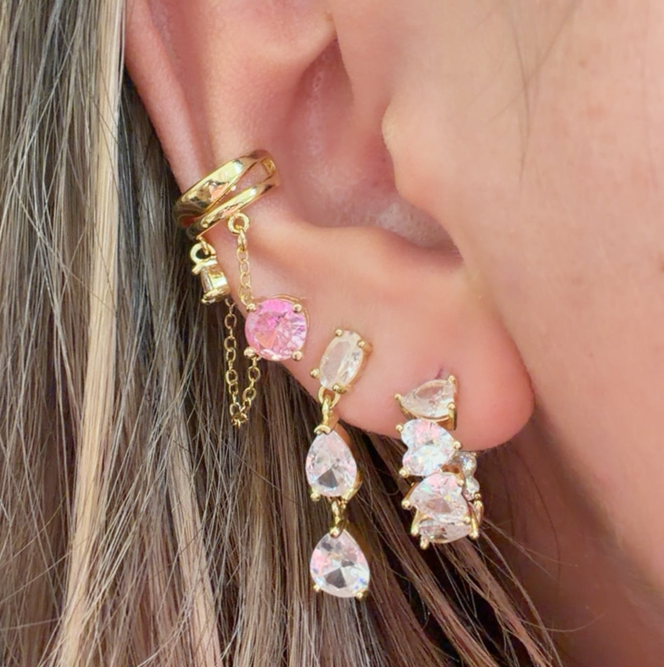 Amora Heart Hoops