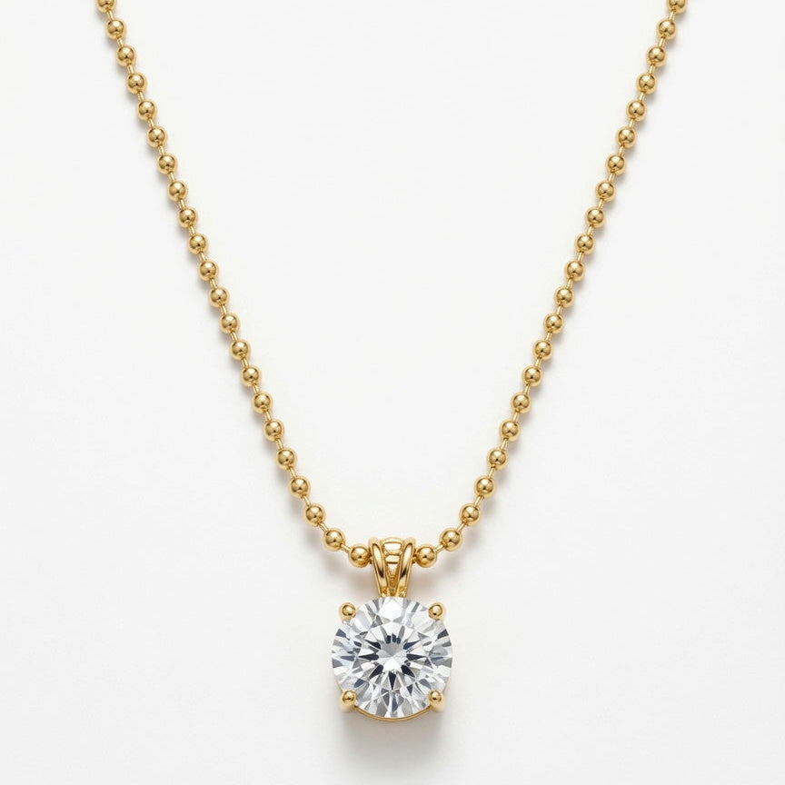 Celeste Solitaire Necklace