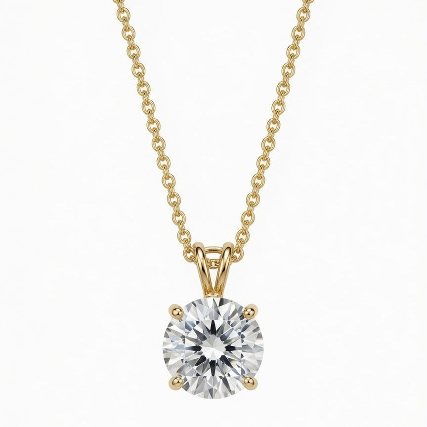 Celeste Solitaire Necklace