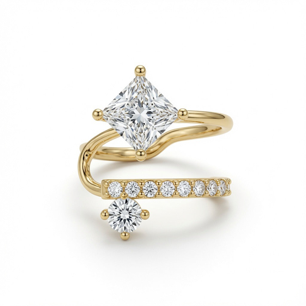 Lumière Crystal Ear Cuff