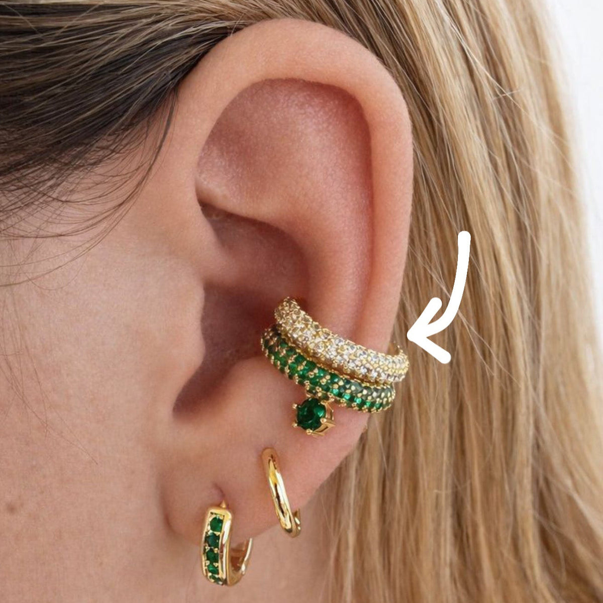 Diamond Glow Ear Cuff
