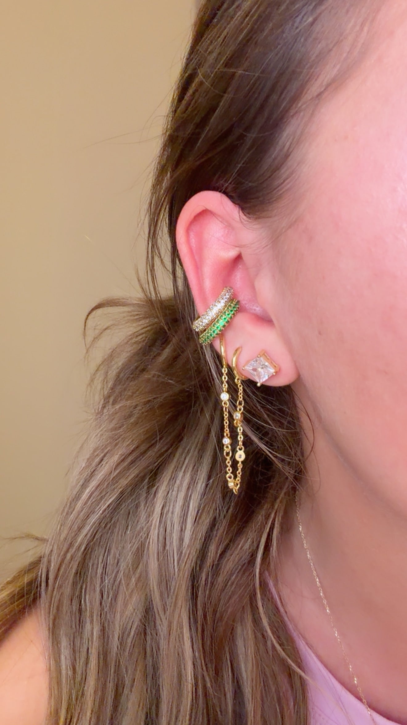 Diamond Glow Ear Cuff