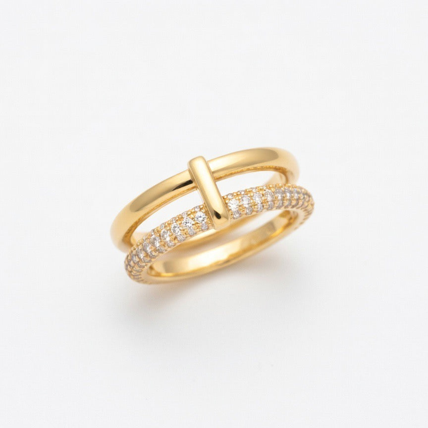 Double Glow Zircon Ring
