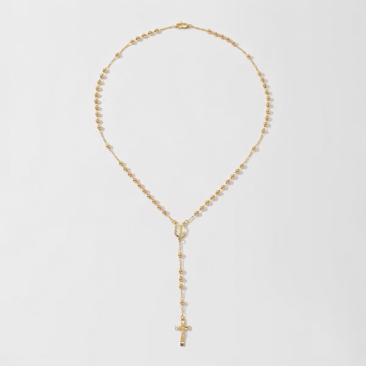 Golden Grace Rosary Necklace