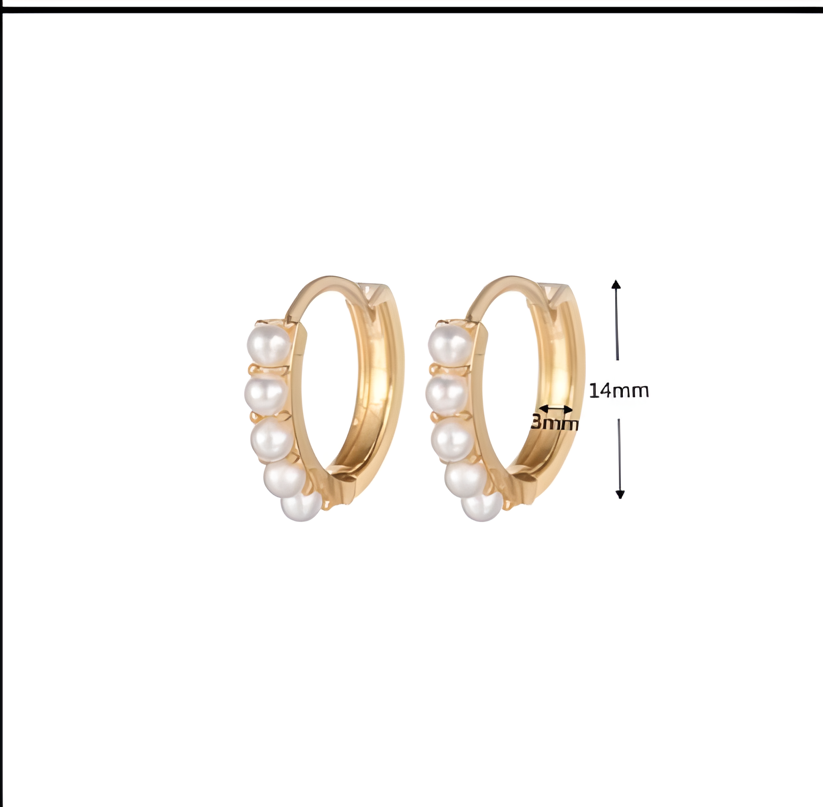 Sparkle Pavé Huggie Hoop Earrings