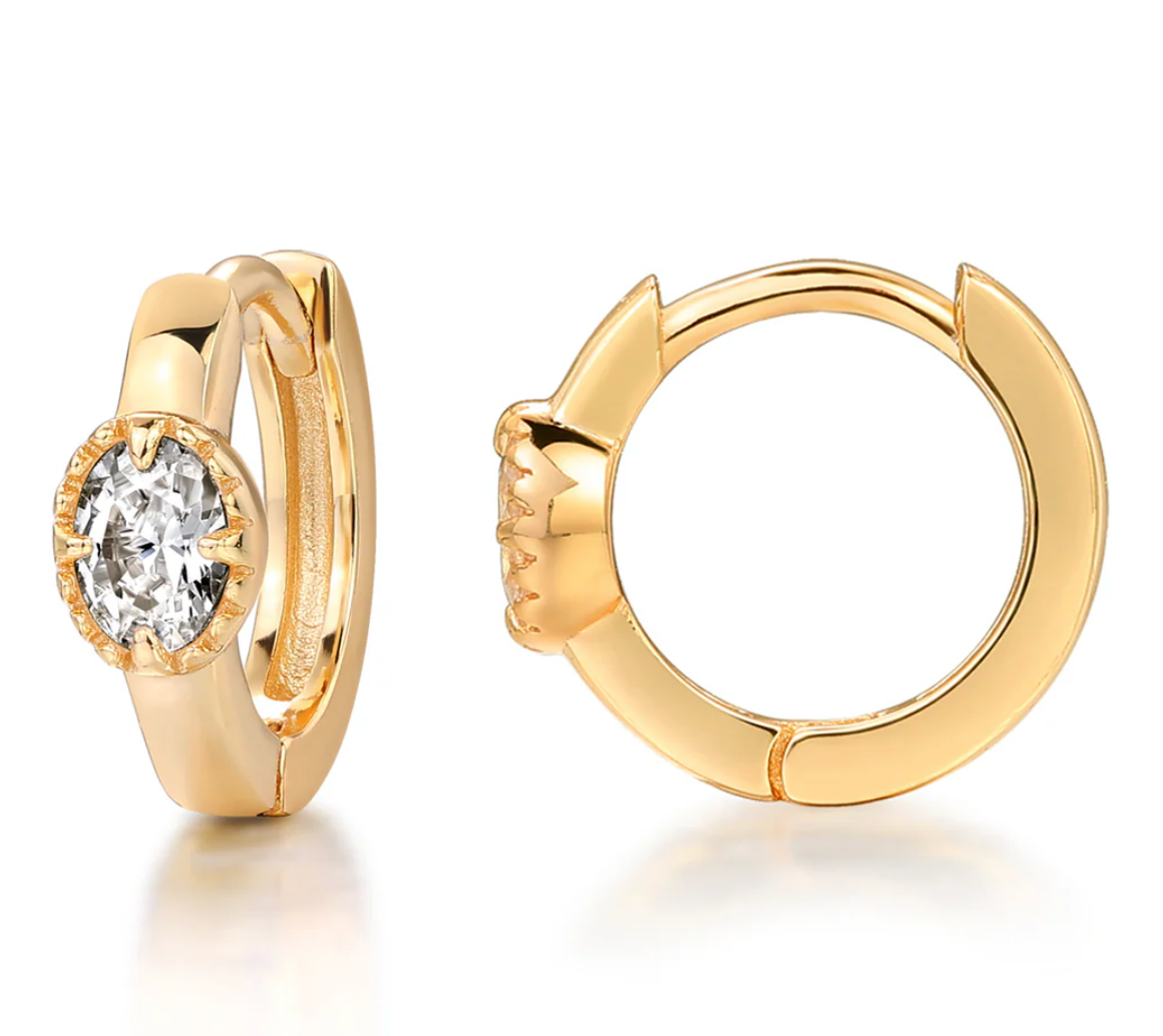 Crown Earring  Hoops