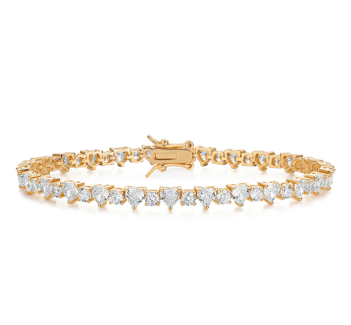 Heart Tennis Bracelet