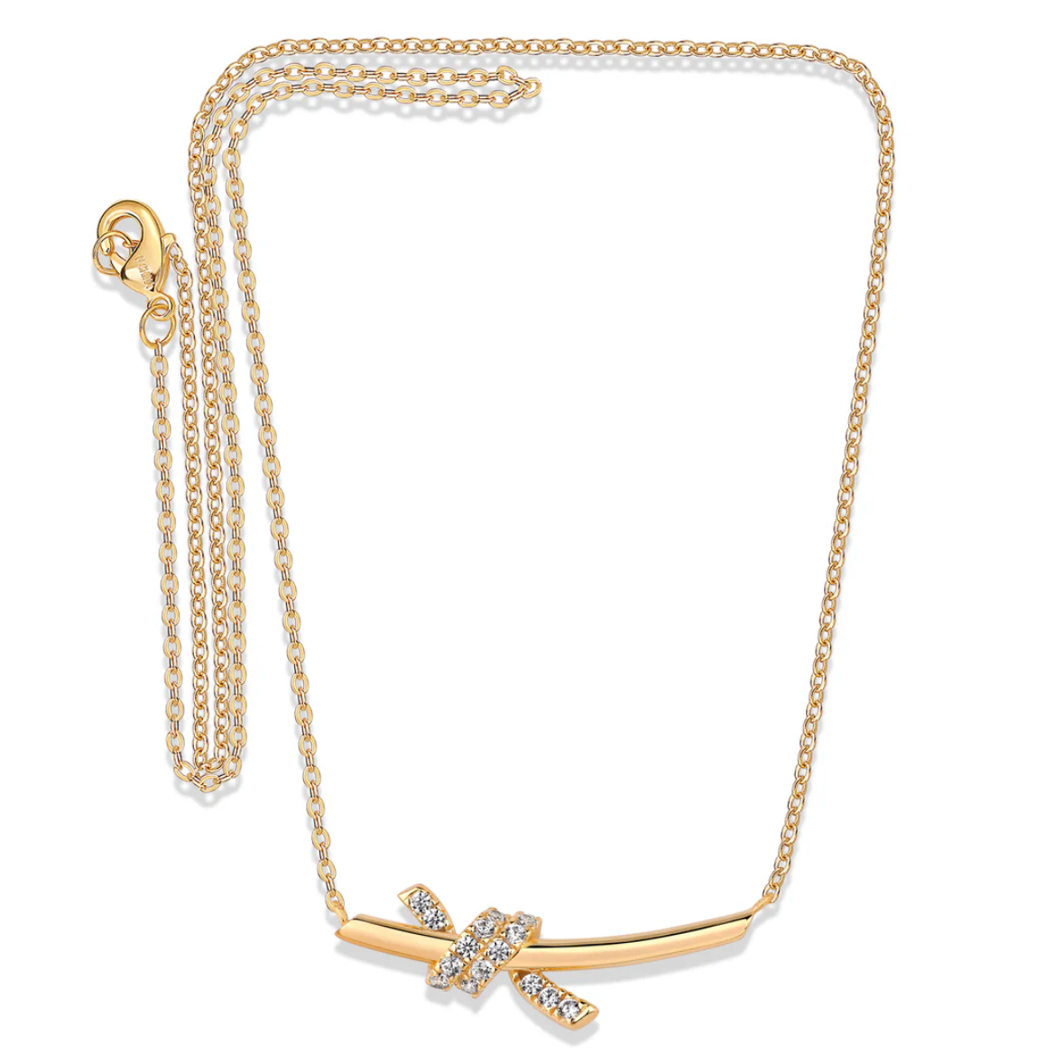 Crystal Knot Necklace