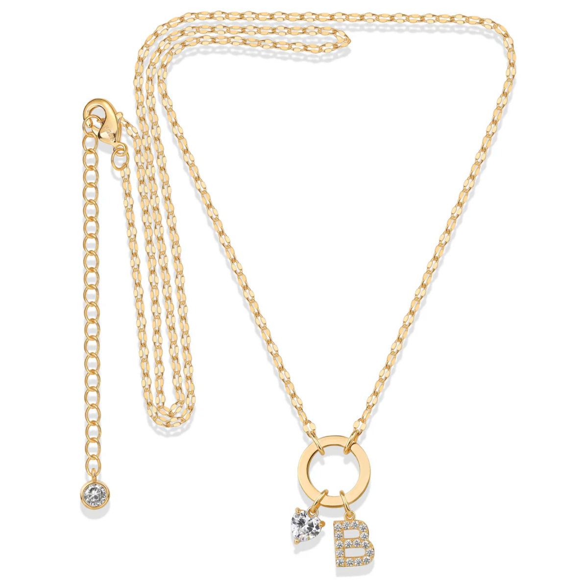 Initial Spark Necklace