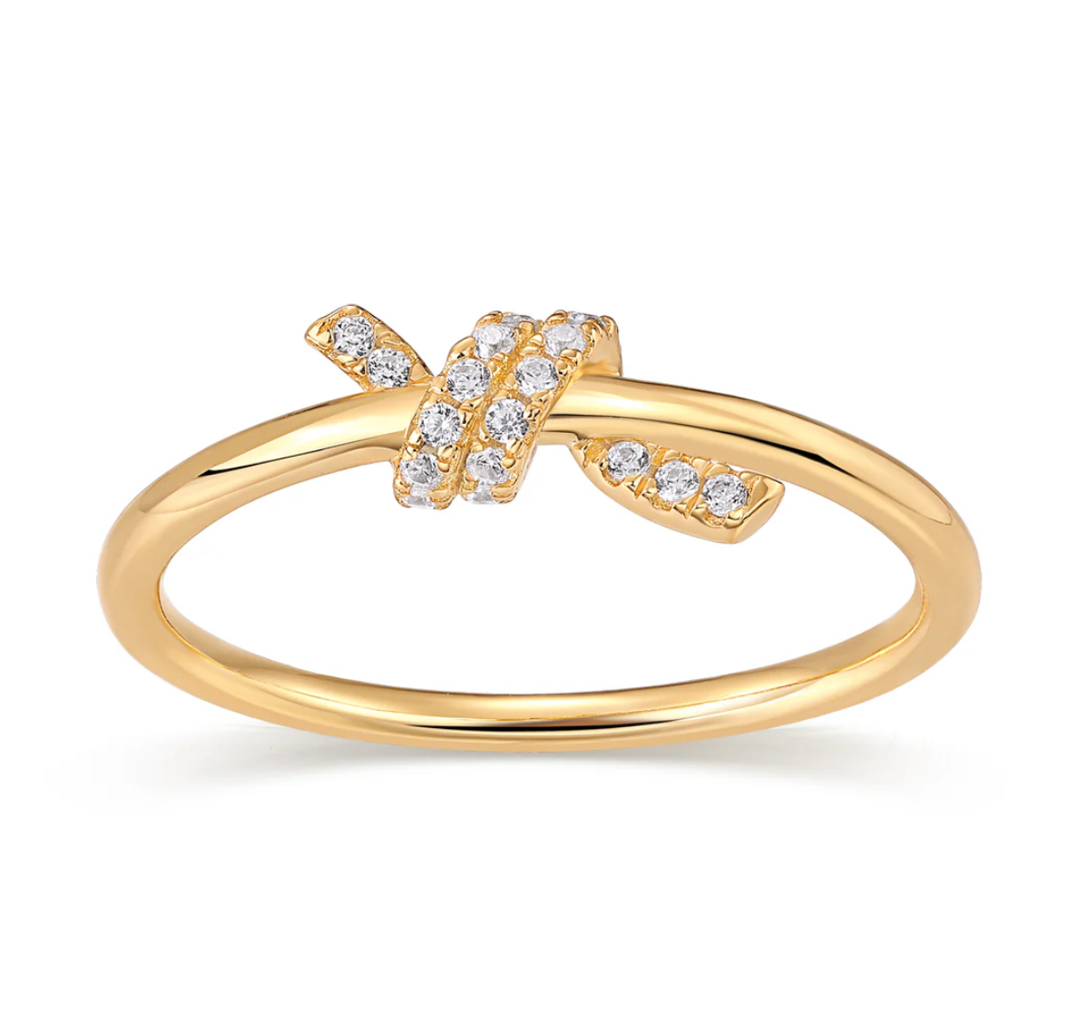 Crystal Knot Ring