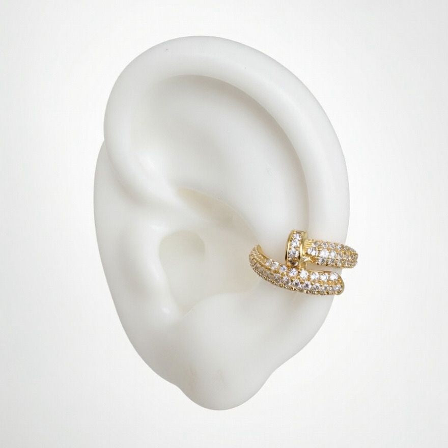 Diamond Knot Ear Cuff